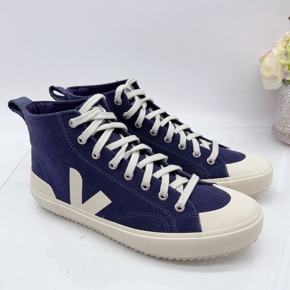 Veja Other - VEJA Nova High Top Fashion Logo Sneaker Nautico Pierre Canvas Mens US 8 EU 41